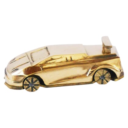 Brass Racing Car Miniature Toy | Decorative Collectible Vehicle, Height : 1.2 Inch (ZMAS341 C)