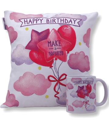 Ros - White Gifting Printed Cushion