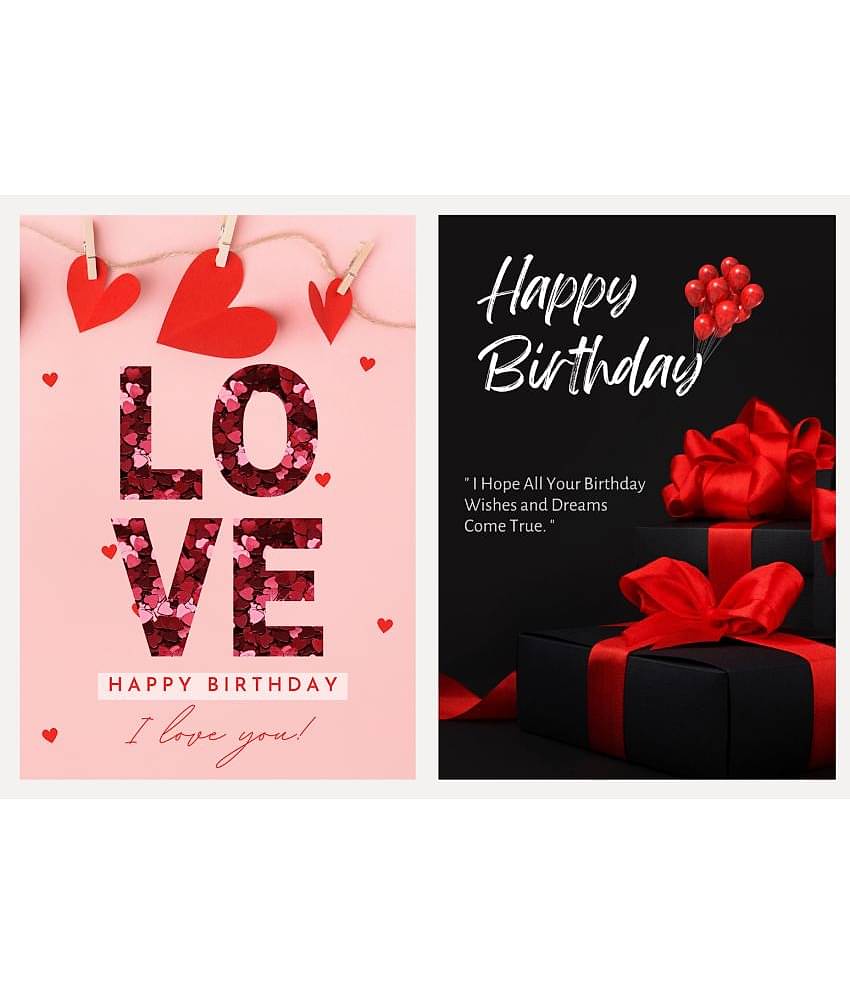 AanyaCentric Birthday Greeting Card For Husband Wife Girlfriend Boyfriend Lover