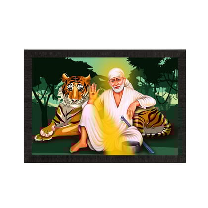 Sai Baba Satin Matt Texture UV Art Painting