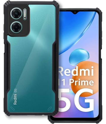 VAKIBO Plain Cases Compatible For Rubber Mi Redmi 11 Prime 5G ( Pack of 1 )