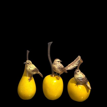 The Bird At Fruits Family For Peace And Harmony  H-31 cm