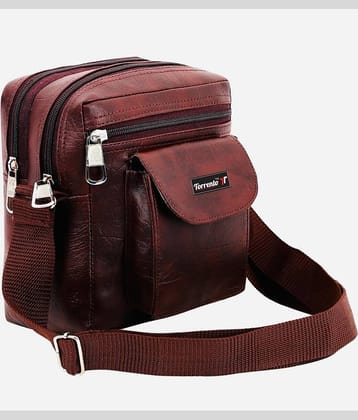 Torrento Brown Solid Messenger Bag