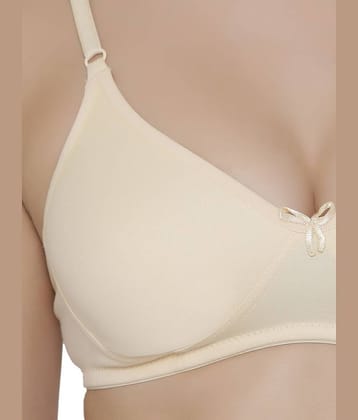 Clovia Cotton Non Padded Women's T-Shirt Bra ( Beige )