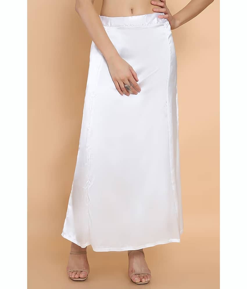 kinu White Satin Petticoat - Single