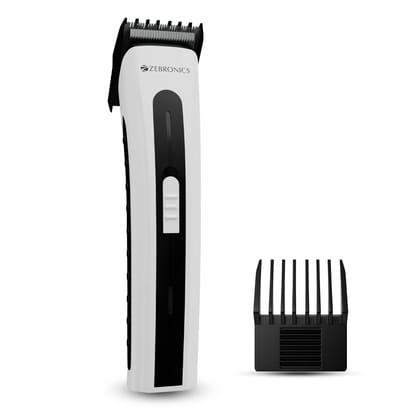 ZEBRONICS HT51, Cordless Trimmer for Unisex, 45 mins Runtime, Multistage Guide Comb, Skin friendly, LED Indicator, Stainless Steel blades, included Cleaning Brush (Black) ZEBRONICS HT51, Cordless Trimmer for Unisex, 45 mins Runtime, Multistage Guide Comb