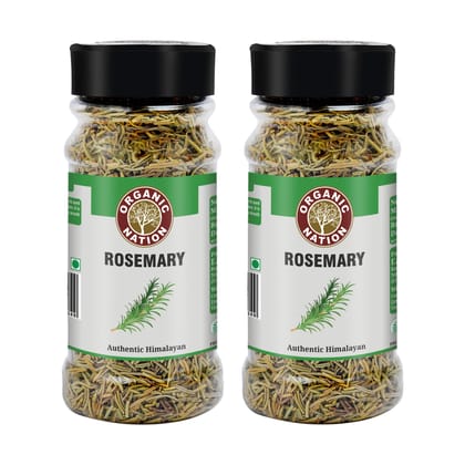 Organic Nation Rosemary 40g (Pack of 2) | Premium Dried Rosemary Leaves | Natural Aromatic Herb | Ideal for Roasting, Baking, Soups & Mediterranean Cooking
