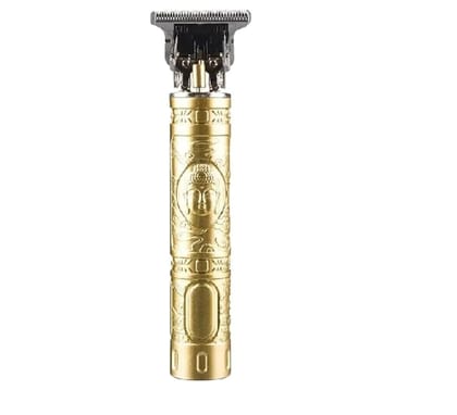 KKK Retailers Buddha Trimmer for Men Professional Cordless Hair and Beard Trimmer Vintage Metal Body USB Rechargeable Sharp T Blade with 4 Combs 1 Piece