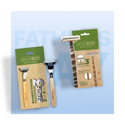Bamboo Edge 3 Razor Set with Cartridges & Disposable Razors