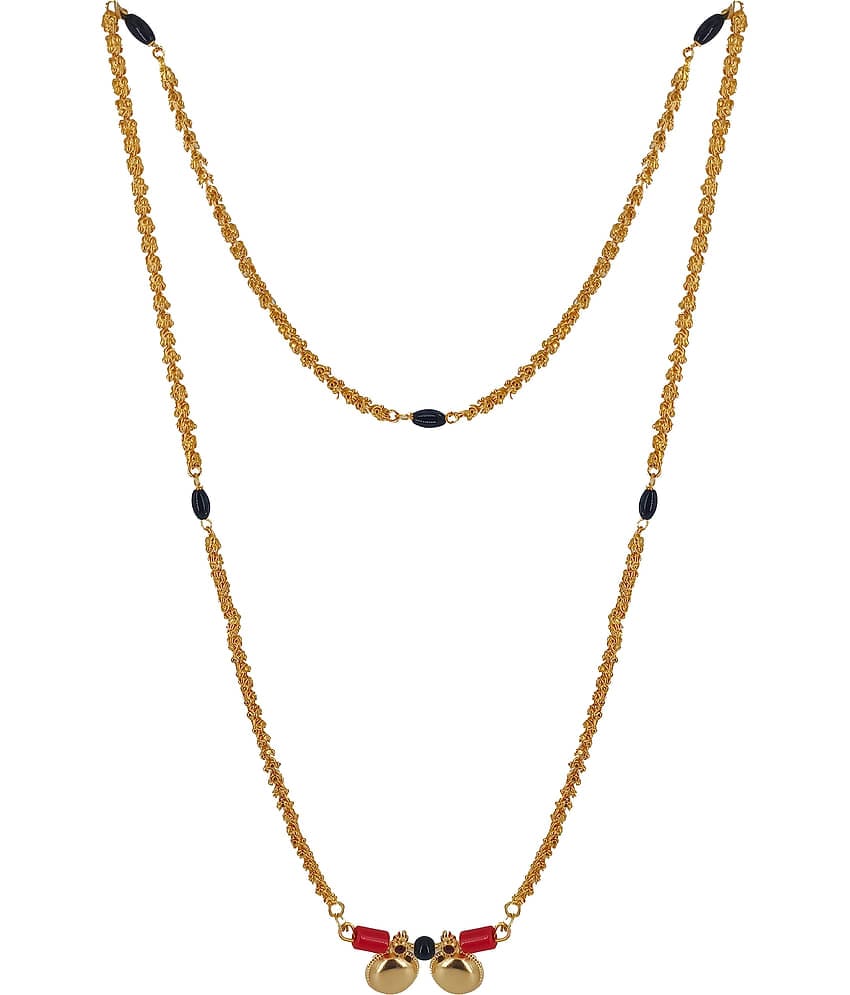 KRIMO - Golden Mangalsutra ( Pack of 1 )