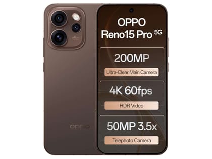 Oppo Reno 15 Pro 5G Smartphone 12GB RAM, 512GB Storage, Elegant Design - Cocoa Brown