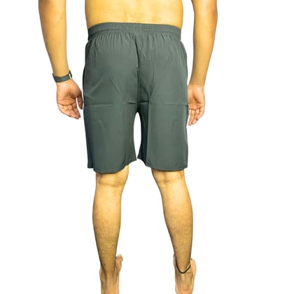 Wruxing Solid Men Grey Regular Shorts
