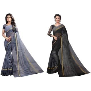 SVB Multicolour Art  Silk Saree With Blouse Piece