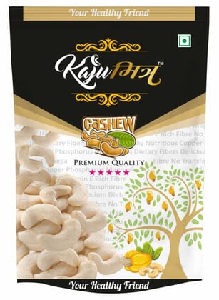 KajuMitra Premium Cashew Nuts 200g (W240 Grade) | 5 Star Quality Kaju | Whole Cashews | Crunchy & Fresh Dry Fruits