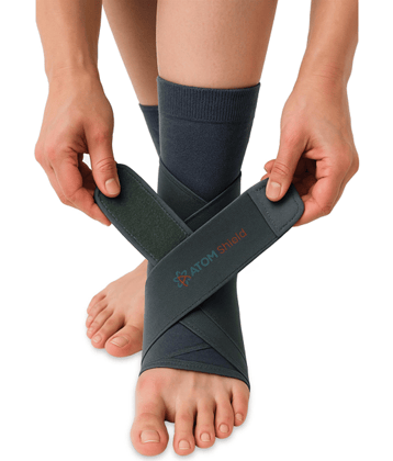 Atomshield Grey Ankle Support ( Pack of 1 )