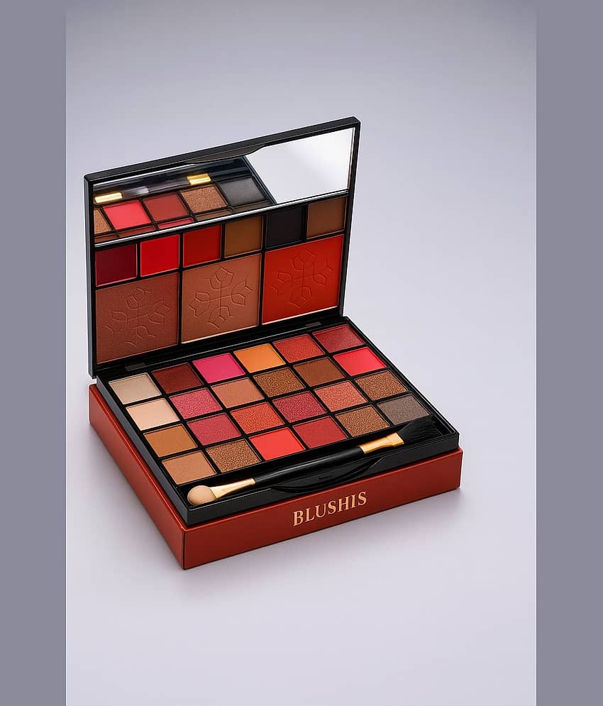 BLUSHIS Professional Makeup Kit For Girls Eyeshadow, Blush, Highlighter, Contour, Lip Gloss, Eyebrow Powder