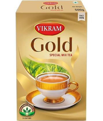 VIKRAM Assam Tea Loose Leaf Gold Special  500 gm Pack of 2