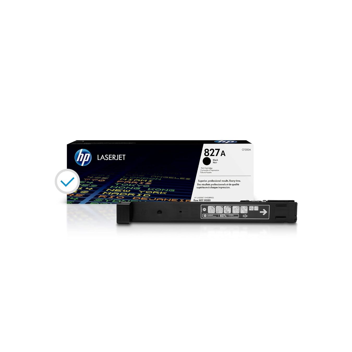 HP 827A Black Original LaserJet Toner Cartridge (CF300A)