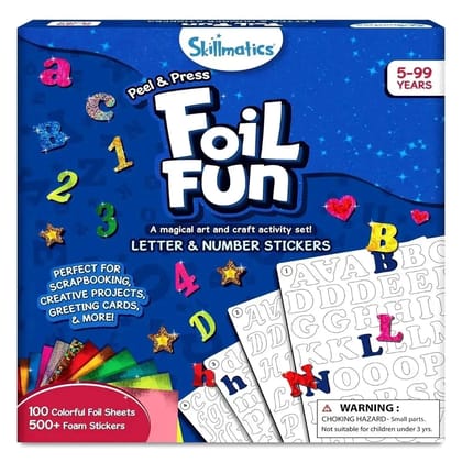 Skillmatics Foil Fun Letter & Number Stickers