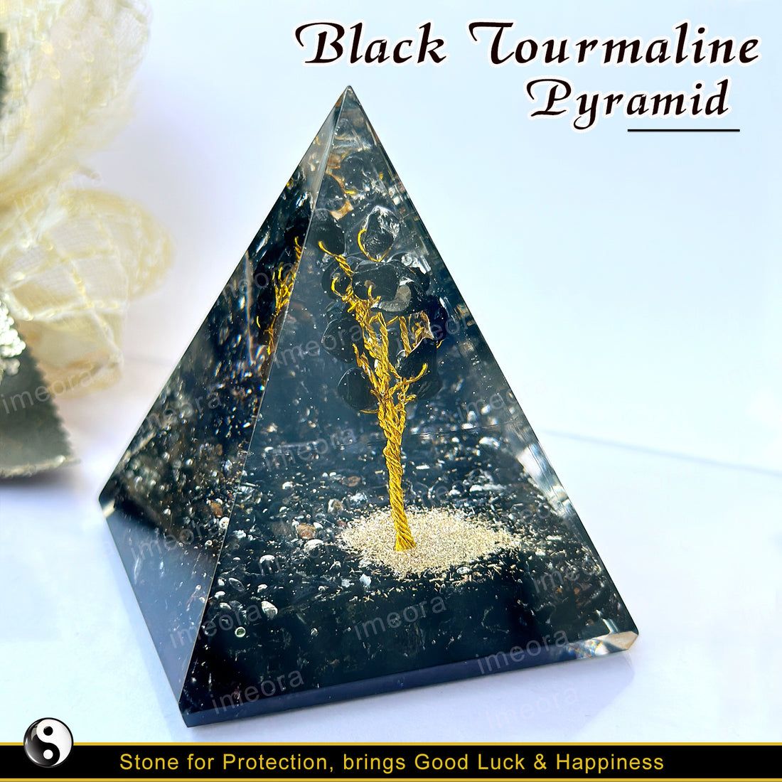 Black Tourmaline Pyramid