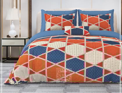 3001-K-Bedsheet Adda- Pure Cotton Double Bedsheet With Two Pillow Cover - Special Offer for Min 2 or More buyer Customer  -DB-(90*108 IN)-peru-3011