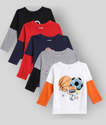 Kuchipoo Pack of 1 Boys Cotton Blend T-Shirt ( Multicolor1 )