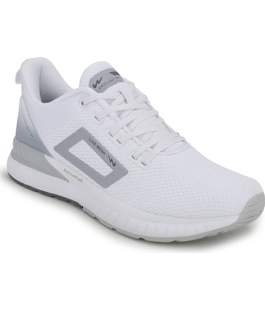 Campus EVOK White  Men's Sports Running Shoes