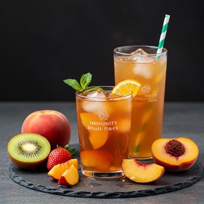 Immunity Booster Fruit Pack + Peach Iced Tea