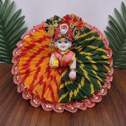 Exclusive Summer Dress for laddu gopal ji with matching pagdi-0