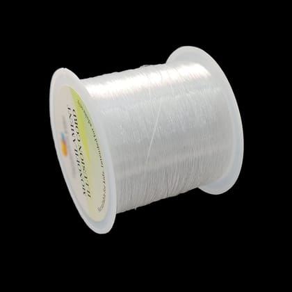 Invisible Nylon Wires 0.2 MM (1 Roll, 125+ Meters) String Cords Threads For Bracelet Jewellery Making DIY Crafts Fishing Line-1 Roll (125 Meters)