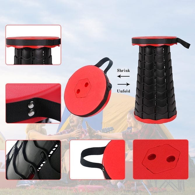 RETRACTABLE FOLDING STOOLS PORTABLE LIGHTWEIGHT FOR INDOOR AND OUTDOOR TRAVEL, FISHING, CAMPING, GARDEN USE - Electricals | Buy online on ZillyBuy