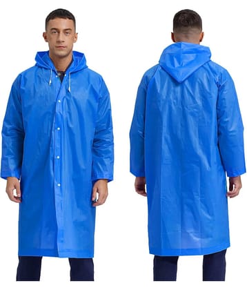 Infispace Blue PVC Men's Raincoat ( Pack of 1 )