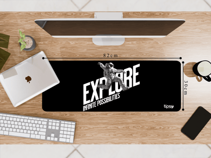 "Explore with SpaceMan" Gaming Mousepad – Elevate Your Gaming Experience-Large (30CM X 82CM)