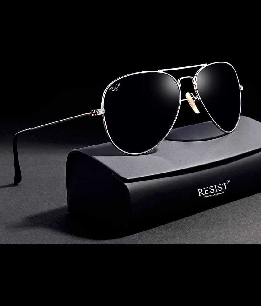 RESIST EYEWEAR Silver Pilot Sunglasses ( Pack of 1 )