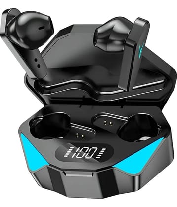 VEhop Gaming Bluetooth True Wireless (TWS) In Ear 20 Hours Playback Dual pairing,Low Latency IPX4(Splash & Sweat Proof) Black