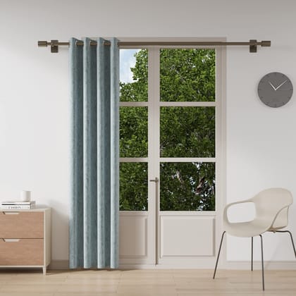 DDECOR - 100% Polyester Door 7 Ft|135 CM X 225 CM| - Blue