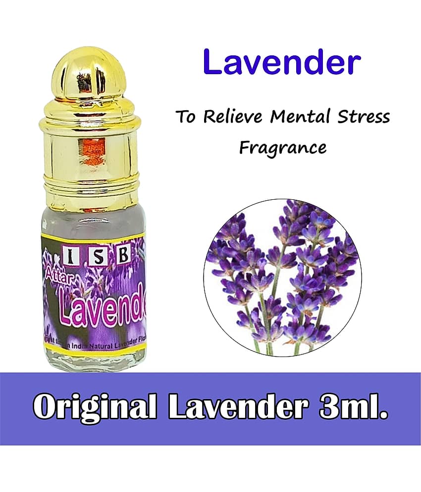 INDRA SUGANDH BHANDAR ATTAR NEW LAVENDER MUSK ATTAR 3ML ~ Real and Pure Lavender Oil for Men|Women|Religious Use ~ Long lasting Fragrance
