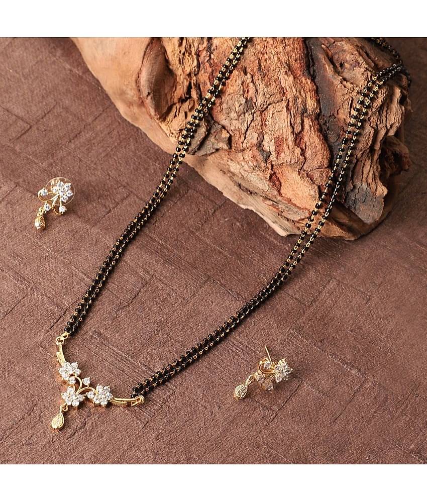 gilher - Black Mangalsutra Set ( Pack of 1 )