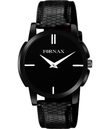 FORNAX - Black Silicon Analog Men's Watch