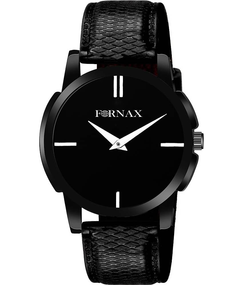 FORNAX - Black Silicon Analog Men's Watch
