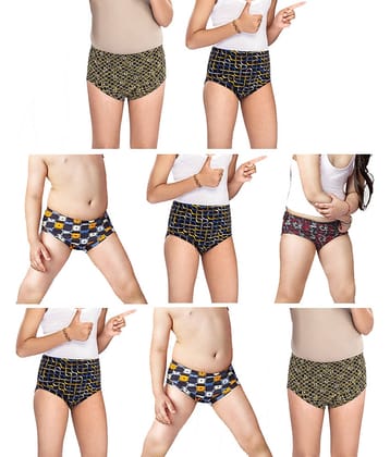 Dixcy Crazy Cotton Printed Multicolour Jetty/Panty/Underwear/ for Kids/Boys/Girls - Pack of 8