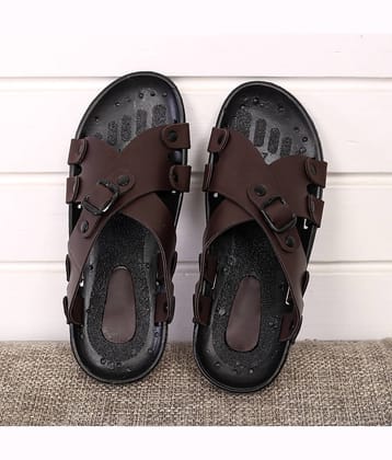 Style Height - Brown Men's Korean Sandals
