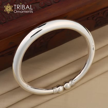 925 sterling silver plain shiny design customized foot bracelet ankle kada  belly dance jewelry for unisex nsfk65