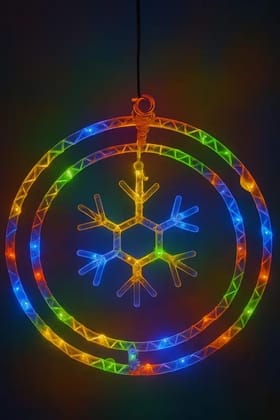 SPARKWORLD 1 LEDs 0.4 m Multicolor Flickering Snow Flake Rice Lights (Pack of 1) SPARKWORLD 1 LEDs 0.4 m Multicolor Flickering Snow Flake Rice Lights (Pack of 1)