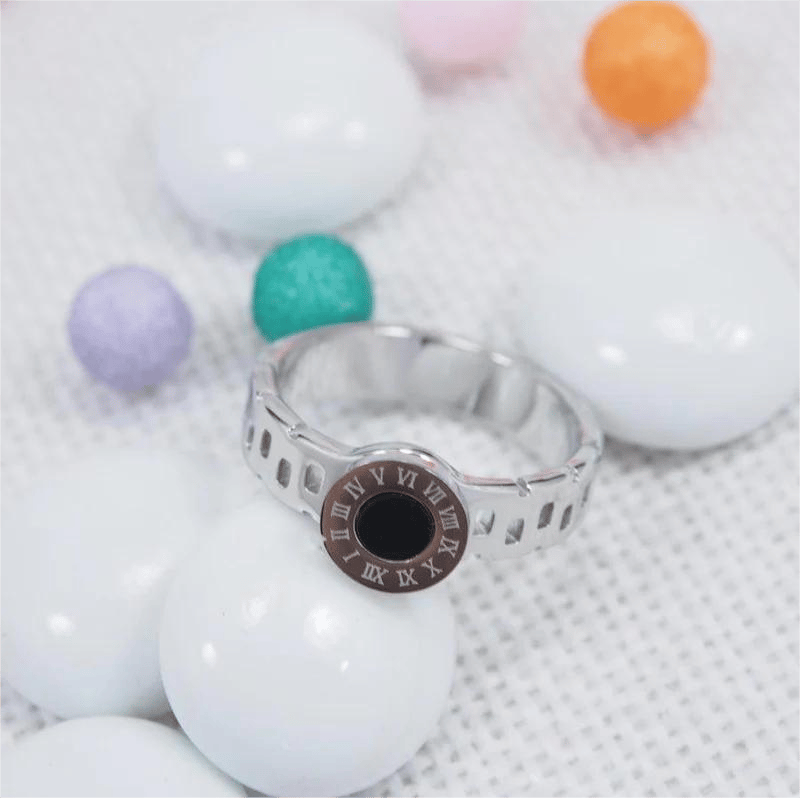 Stainless Steel Silver Plated Watch Style Roman Numeral