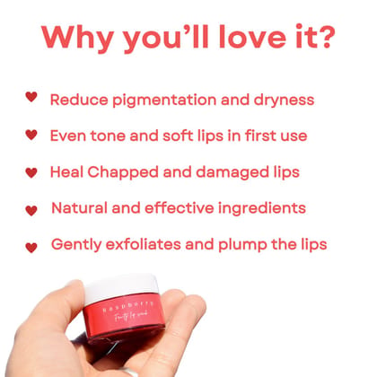 Raspberry Slush Lip Scrub For Pigmentation