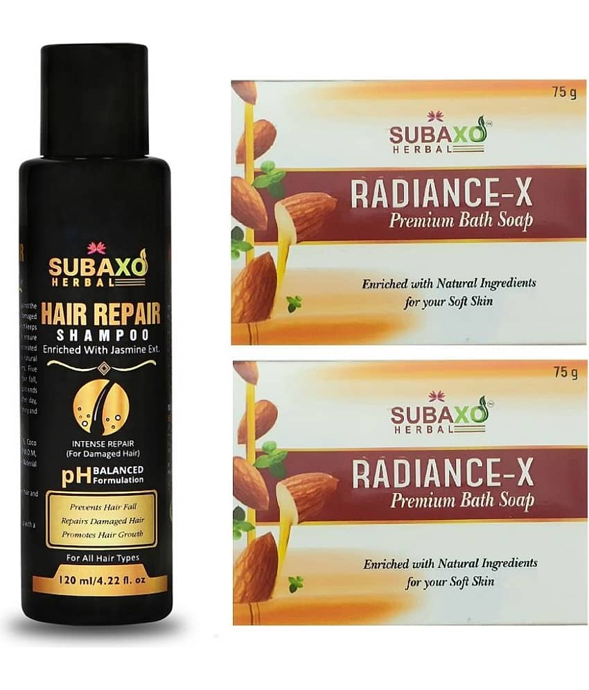 Herbal Hair Repair Shampoo 120 ml & Radiance-X Soap 2 Pc Each 75 G