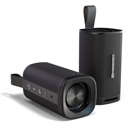 Portronics Fynix Mini Dual Passive Radiator, Upto 4 Hours Playtime, Type C Charging, TWS Mode