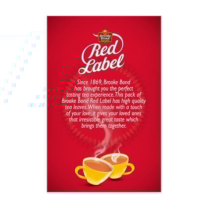 Brooke Bond Red Label Tea 1 kg (Pouch) Pack, Strong Chai from the Best Chosen Leaves, Rich in Healthy Flavonoids - Premium Powdered Black Tea