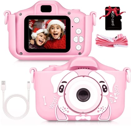 CADDLE & Toes Kids Camera for Boys Girls, 20MP 1080P Digital Video Camera for Kids, Christmas Birthday Gift for Boys Age 4+ to 15, Toy Camera for 4+ 5 6 7 8 9 10 Year Old (Baby Bunny Pink) CADDLE & Toes Kids Camera for Boys Girls, 20MP 1080P Digital Vide